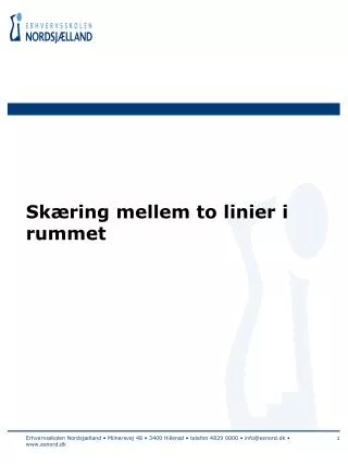 sk ring mellem to linier i rummet