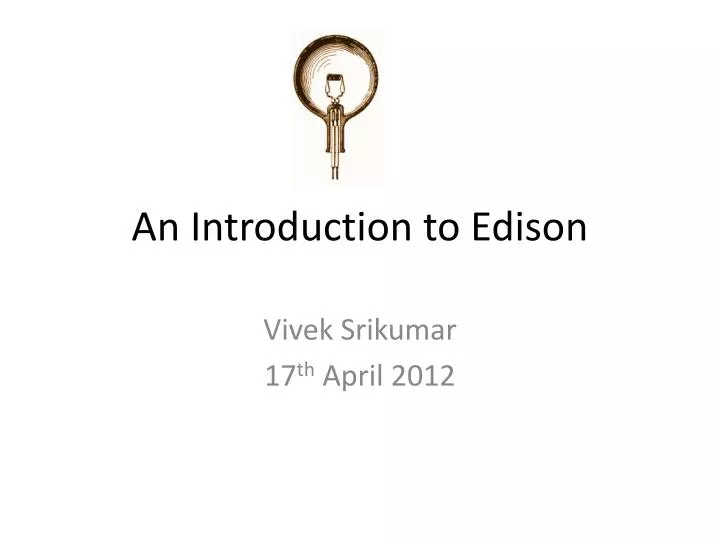 an introduction to edison