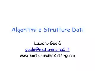 algoritmi e strutture dati