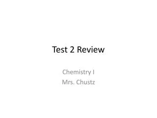 Test 2 Review