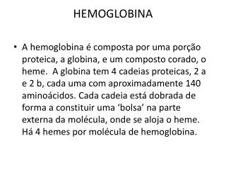 hemoglobina