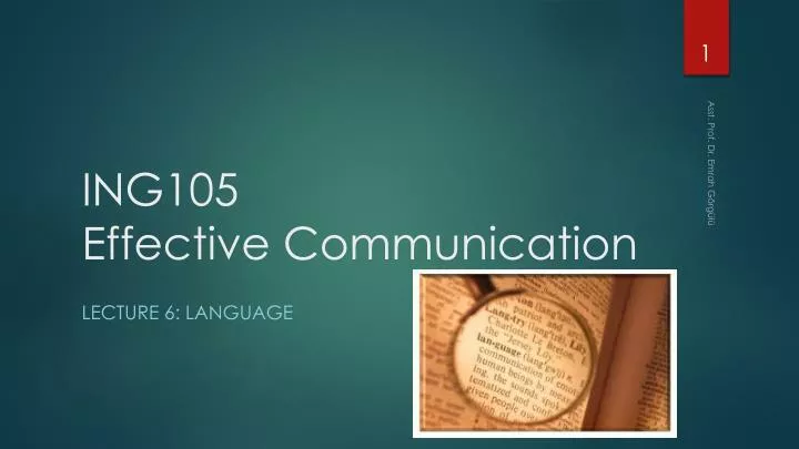 ing105 effective communication