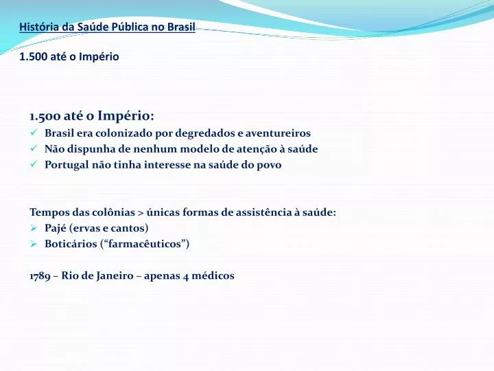 hist ria da sa de p blica no brasil 1 500 at o imp rio