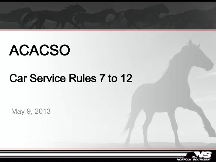 acacso car service rules 7 to 12