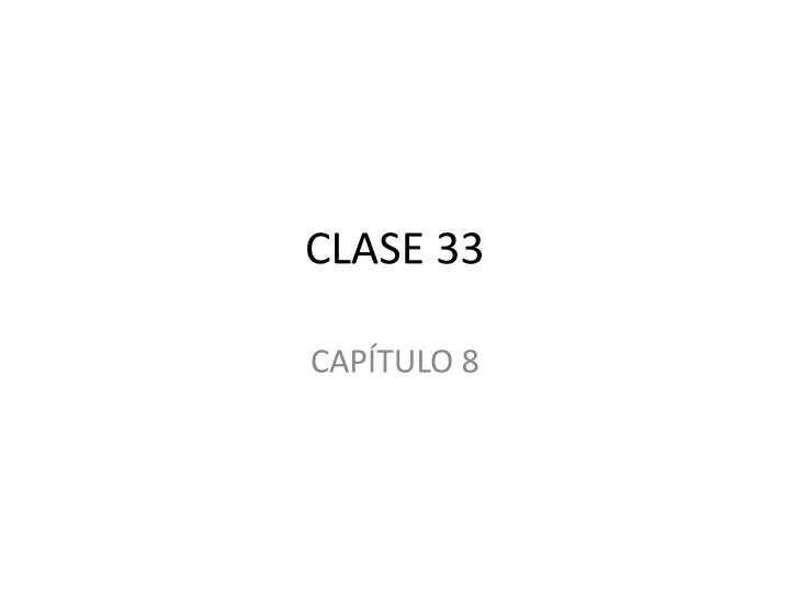 clase 33