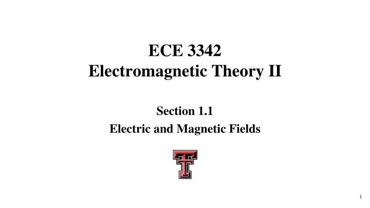 ece 3342 electromagnetic theory ii