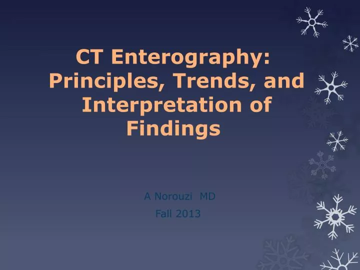 ct enterography principles trends and interpretation of findings