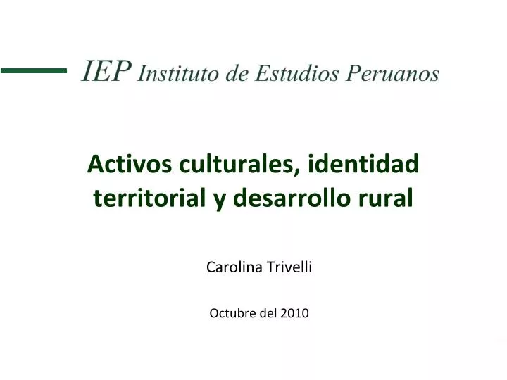activos culturales identidad territorial y desarrollo rural