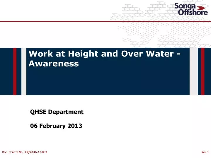 qhse department 06 february 2013