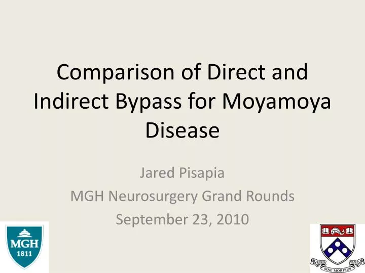 comparison of direct and indirect bypass for moyamoya disease