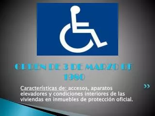 orden de 3 de marzo de 1980
