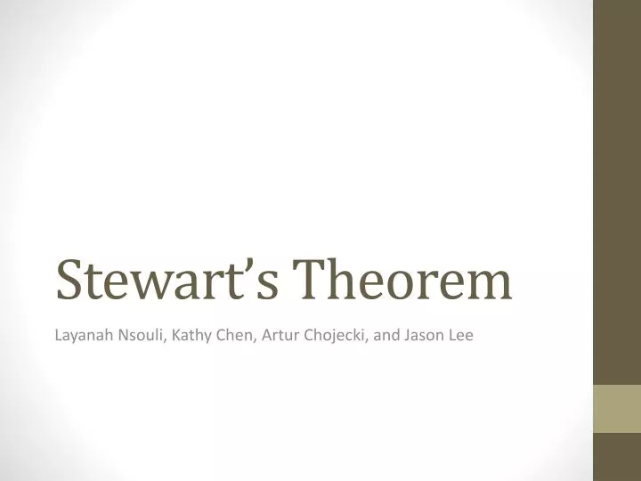stewart s theorem