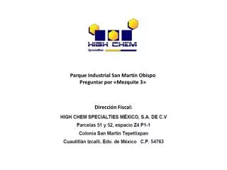 Parque Industrial San Martín Obispo Preguntar por «Mezquite 3»