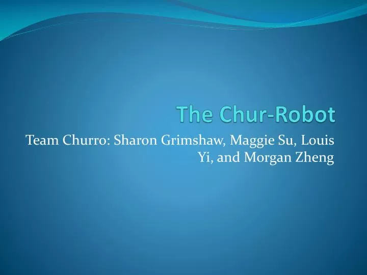 the chur robot