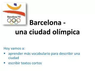 barcelona una ciudad ol mpica