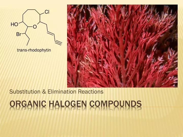 substitution elimination reactions