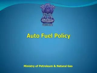 Auto Fuel Policy