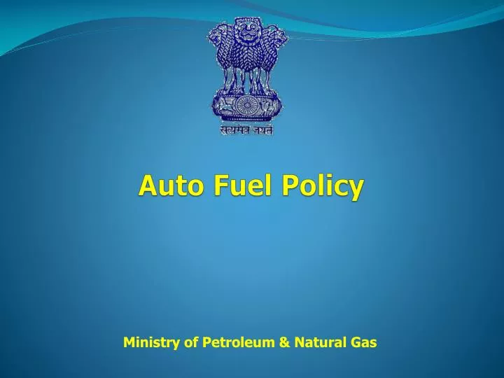auto fuel policy