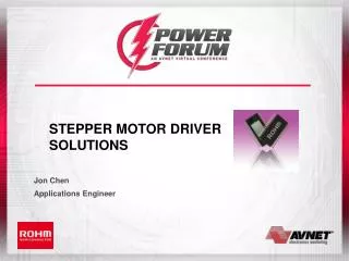 Stepper Motor Driver Solutions