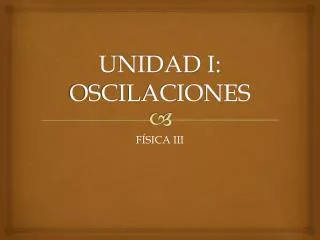unidad i oscilaciones