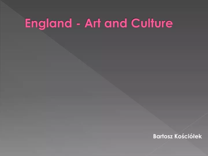england art and culture
