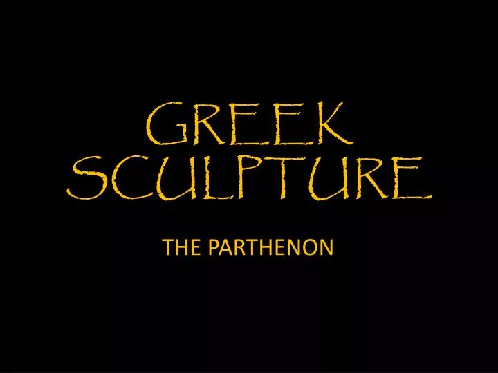 greek sculpture