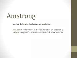 amstrong