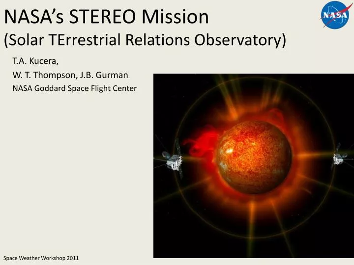 nasa s stereo mission solar terrestrial relations observatory