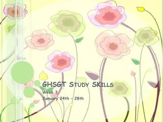 ghsgt study skills