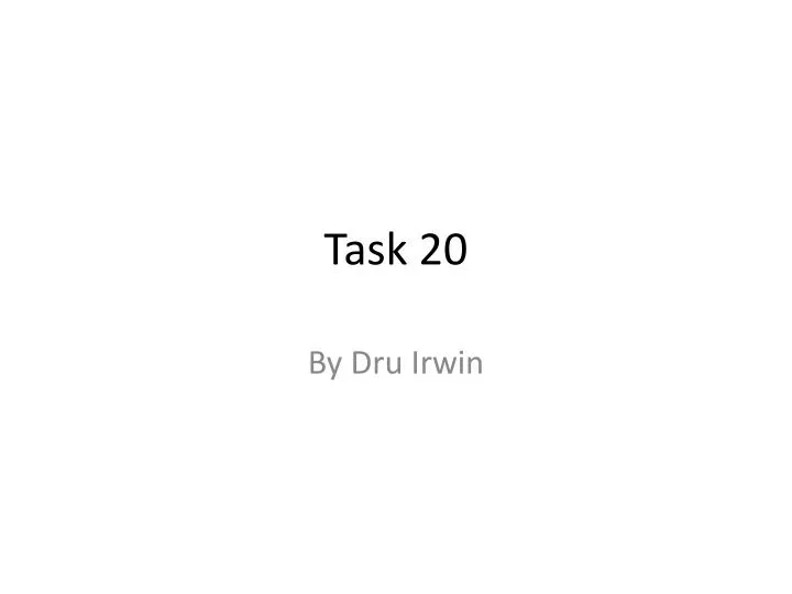 task 20