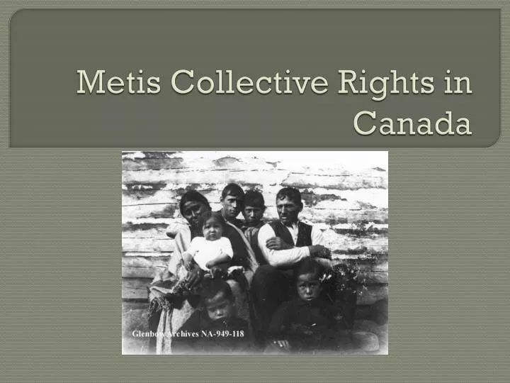 metis collective rights in canada