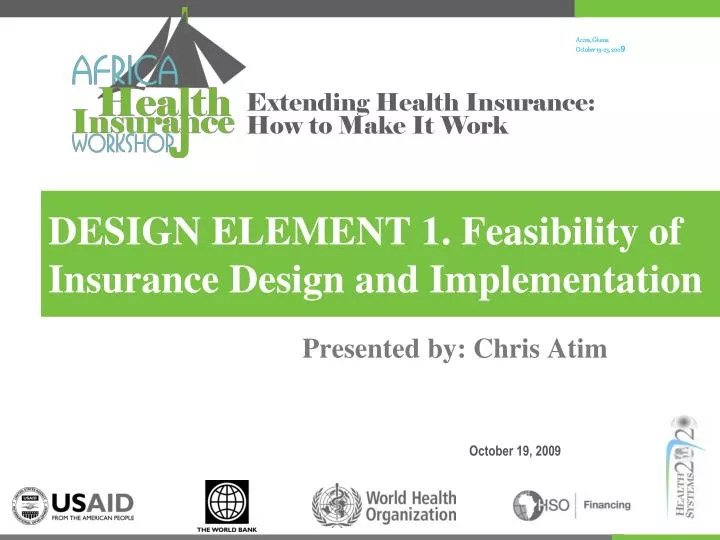 design element 1 feasibility of insurance design and implementation