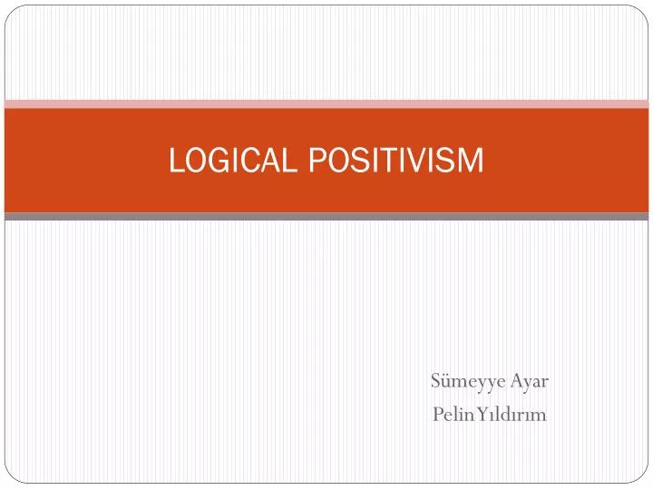 logical positivism