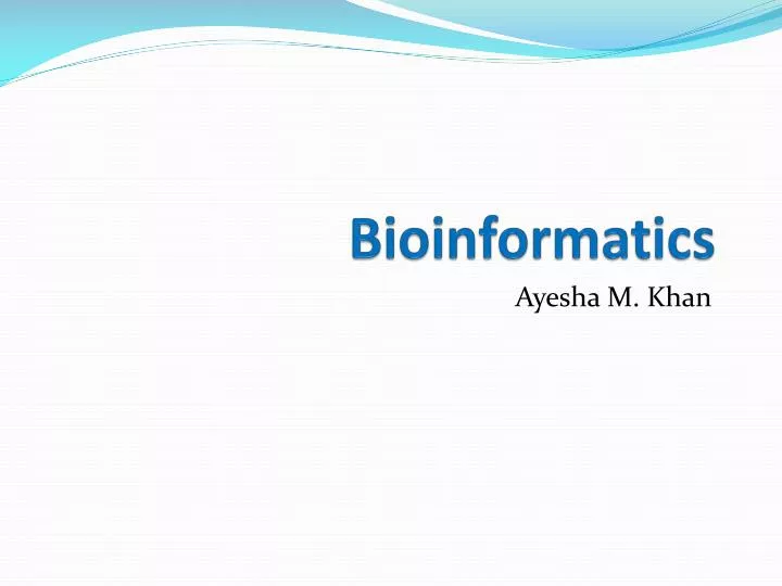 bioinformatics