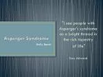 Asperger Syndrome - slide 1