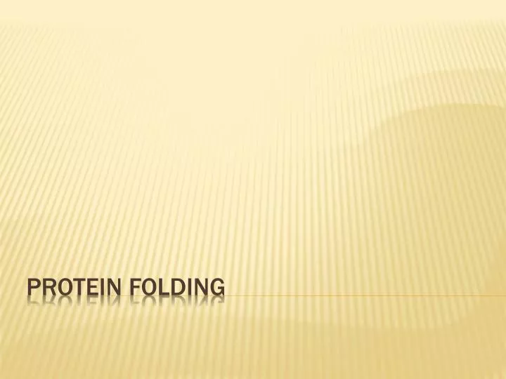 protein folding