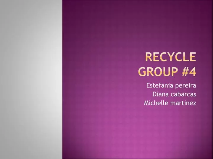 recycle group 4