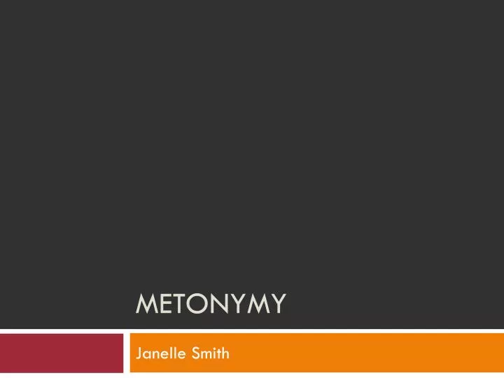 metonymy