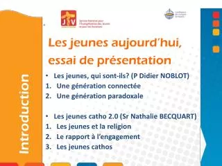 les jeunes aujourd hui essai de pr sentation