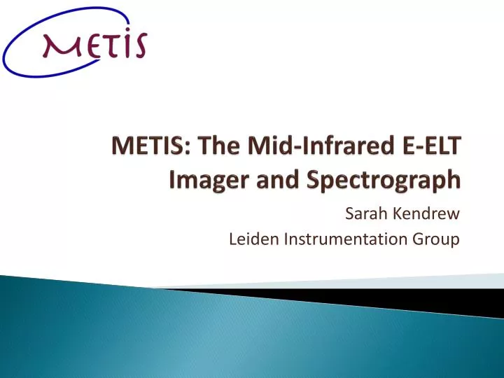 metis the mid infrared e elt imager and spectrograph