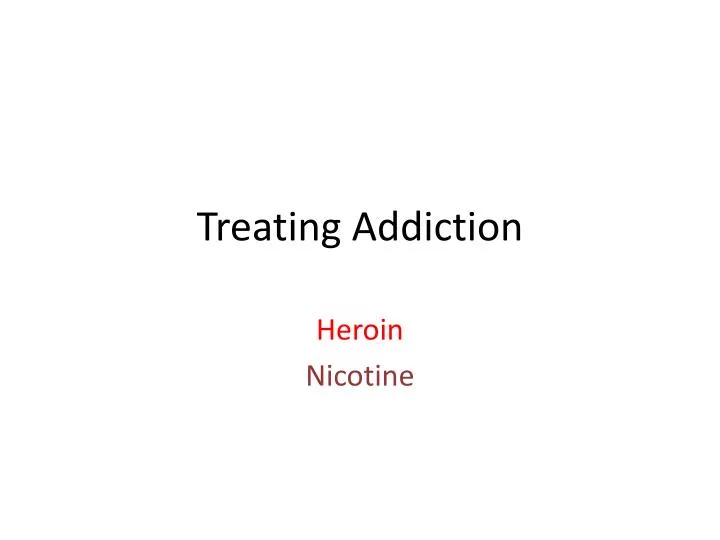 treating addiction