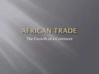 African Trade