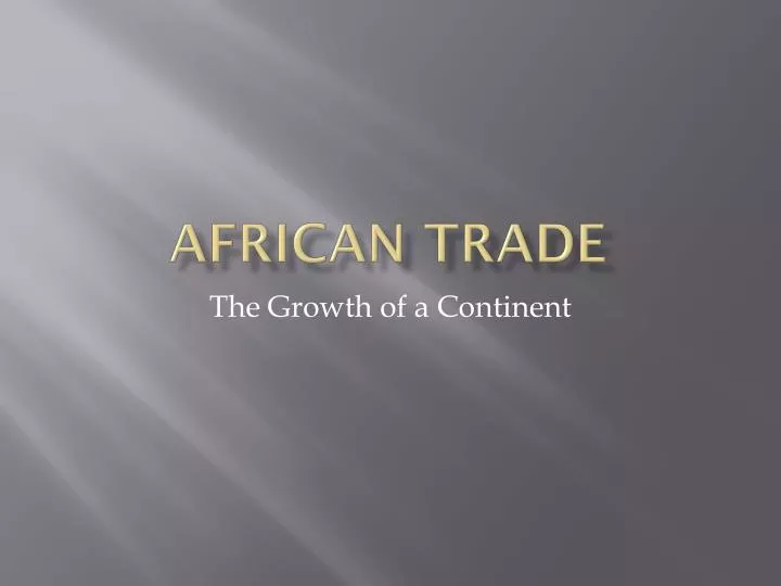 african trade