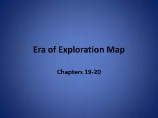 Era of Exploration Map