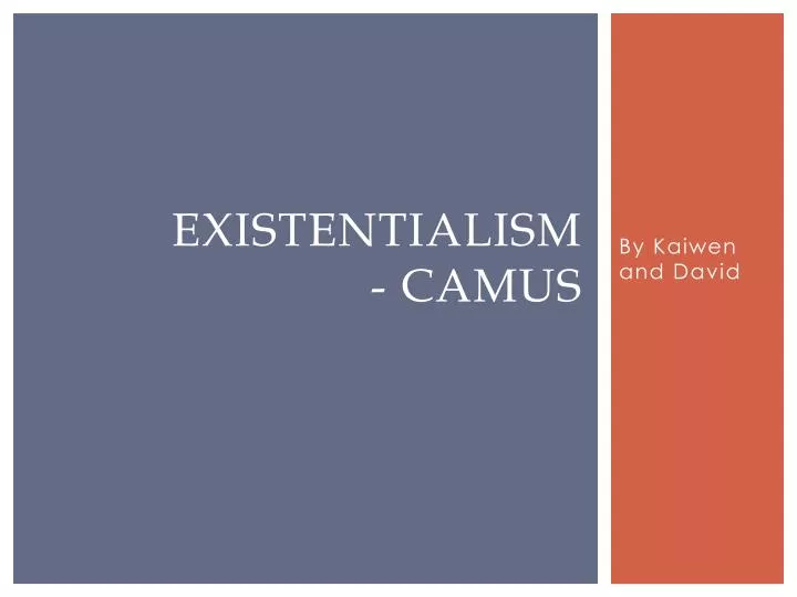 existentialism camus