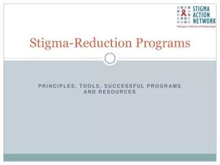 Stigma-Reduction Programs