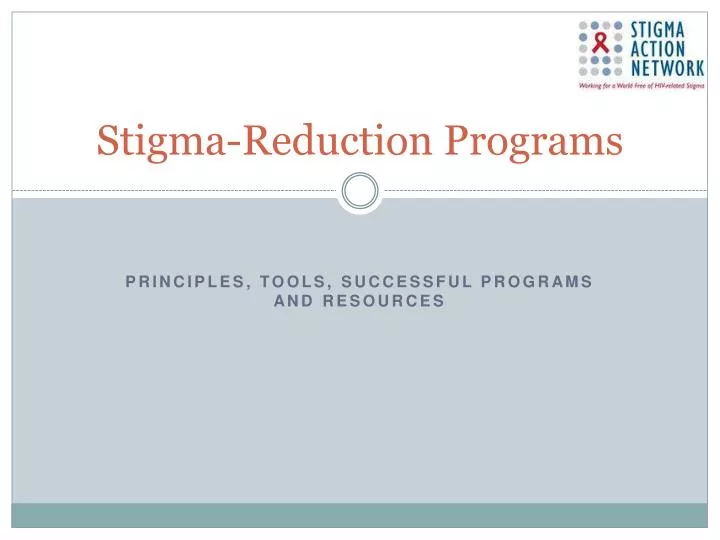 stigma reduction programs