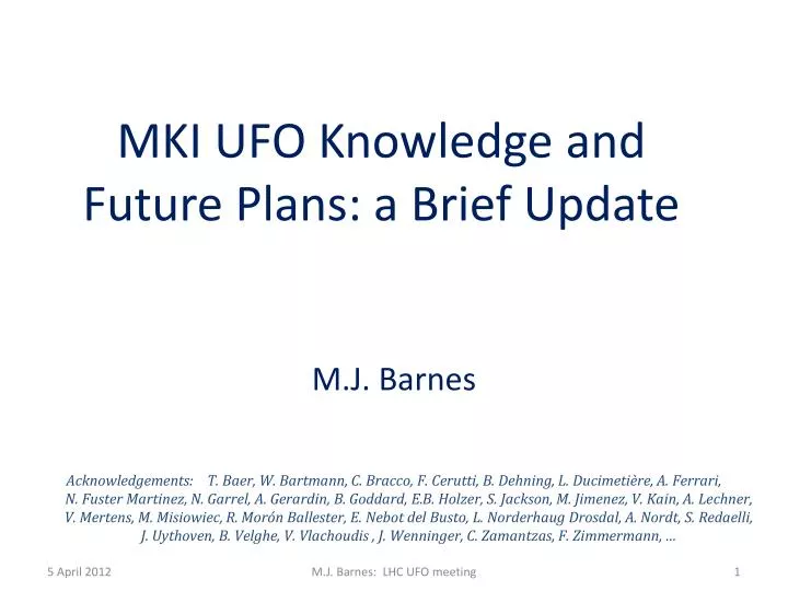 mki ufo knowledge and future plans a brief update
