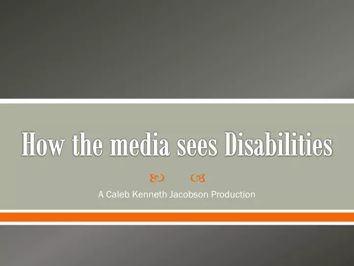 how the media sees disabilities