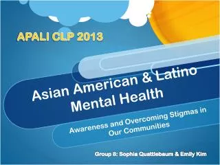 Asian American &amp; Latino Mental Health